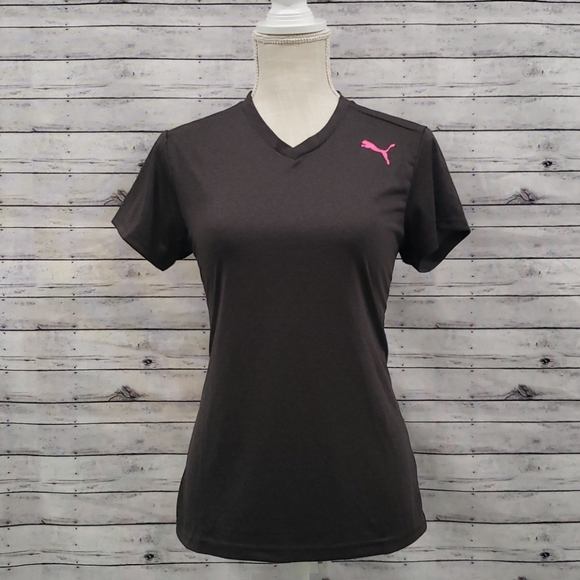 Puma-Dry Cell Poly Tech Short Sleeve V-Neck - Picture 1 of 8